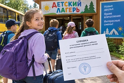 Справка в детский лагерь 079/у